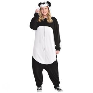 Panda Zipster Halloween Costume ~ Adult size 2XL 48-52 NEW